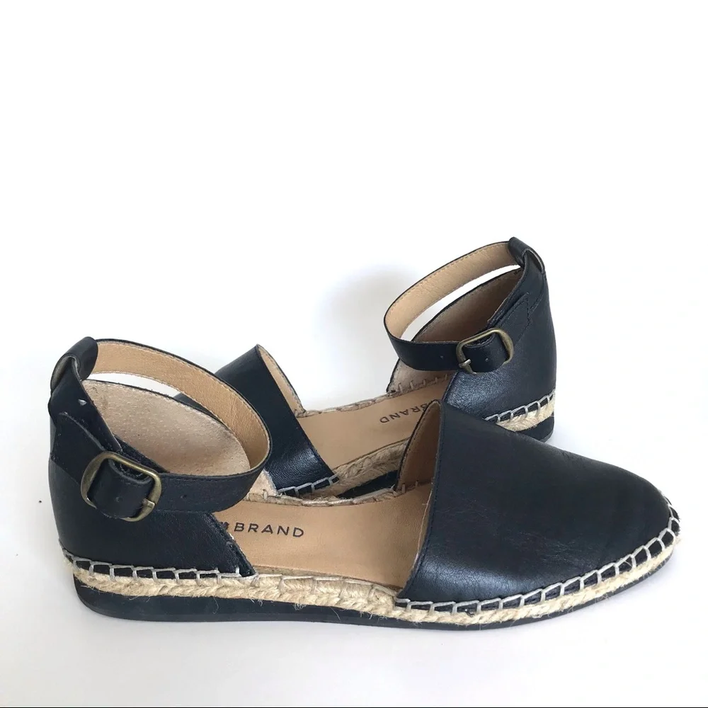 🖤 Lucky Black Leather Reniya Espadrilles 🖤 - Picture 8 of 10